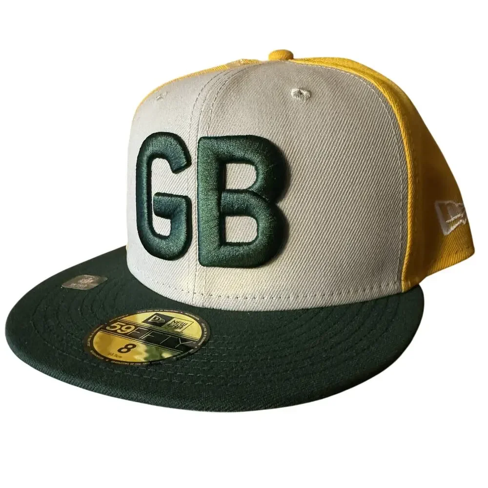 Green Bay Packers Sideline Historic NFL New Era 9Fifty SnapBack Hat Size 8 NWT